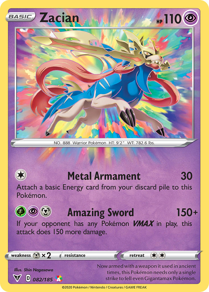 Zacian (082/185) [Sword & Shield: Vivid Voltage] | Tables and Towers