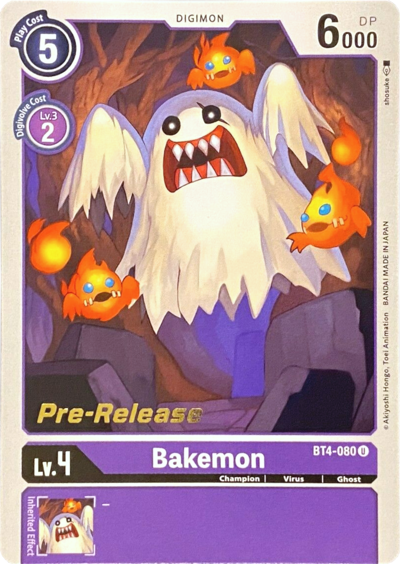 Bakemon [BT4-080] [Great Legend Pre-Release Promos] | Tables and Towers