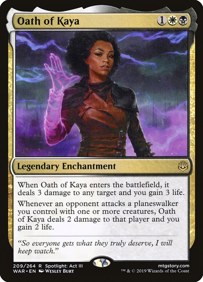 Oath of Kaya [War of the Spark] | Tables and Towers