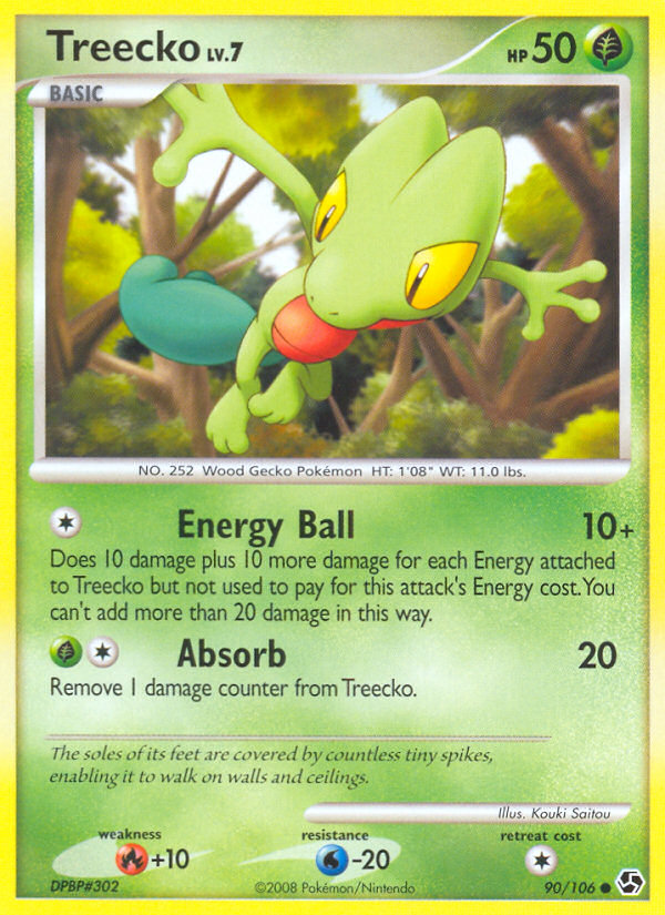 Treecko (90/106) [Diamond & Pearl: Great Encounters] | Tables and Towers