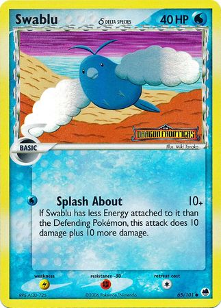 Swablu (65/101) (Delta Species) (Stamped) [EX: Dragon Frontiers] | Tables and Towers