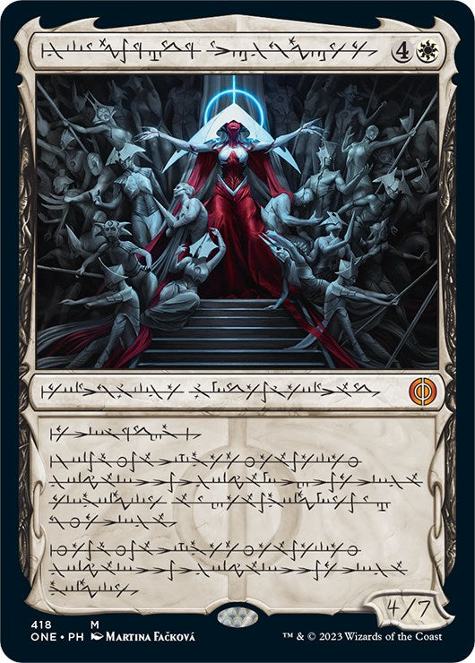 Elesh Norn, Mother of Machines (Phyrexian Step-and-Compleat Foil) [Phyrexia: All Will Be One] | Tables and Towers