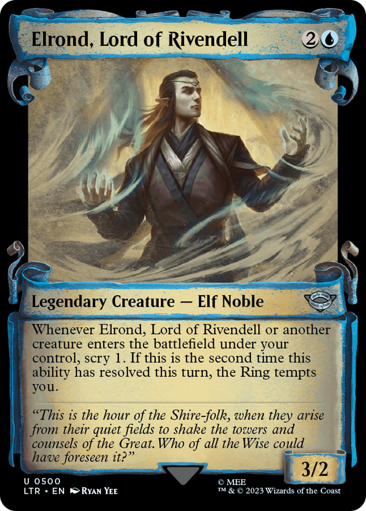 Elrond, Lord of Rivendell [The Lord of the Rings: Tales of Middle-Earth Showcase Scrolls] | Tables and Towers