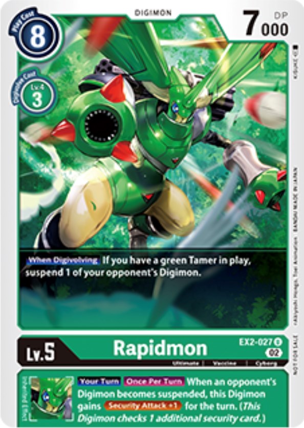 Rapidmon [EX2-027] (Tamer Party Vol. 6 Promo) [Digital Hazard Promos] | Tables and Towers