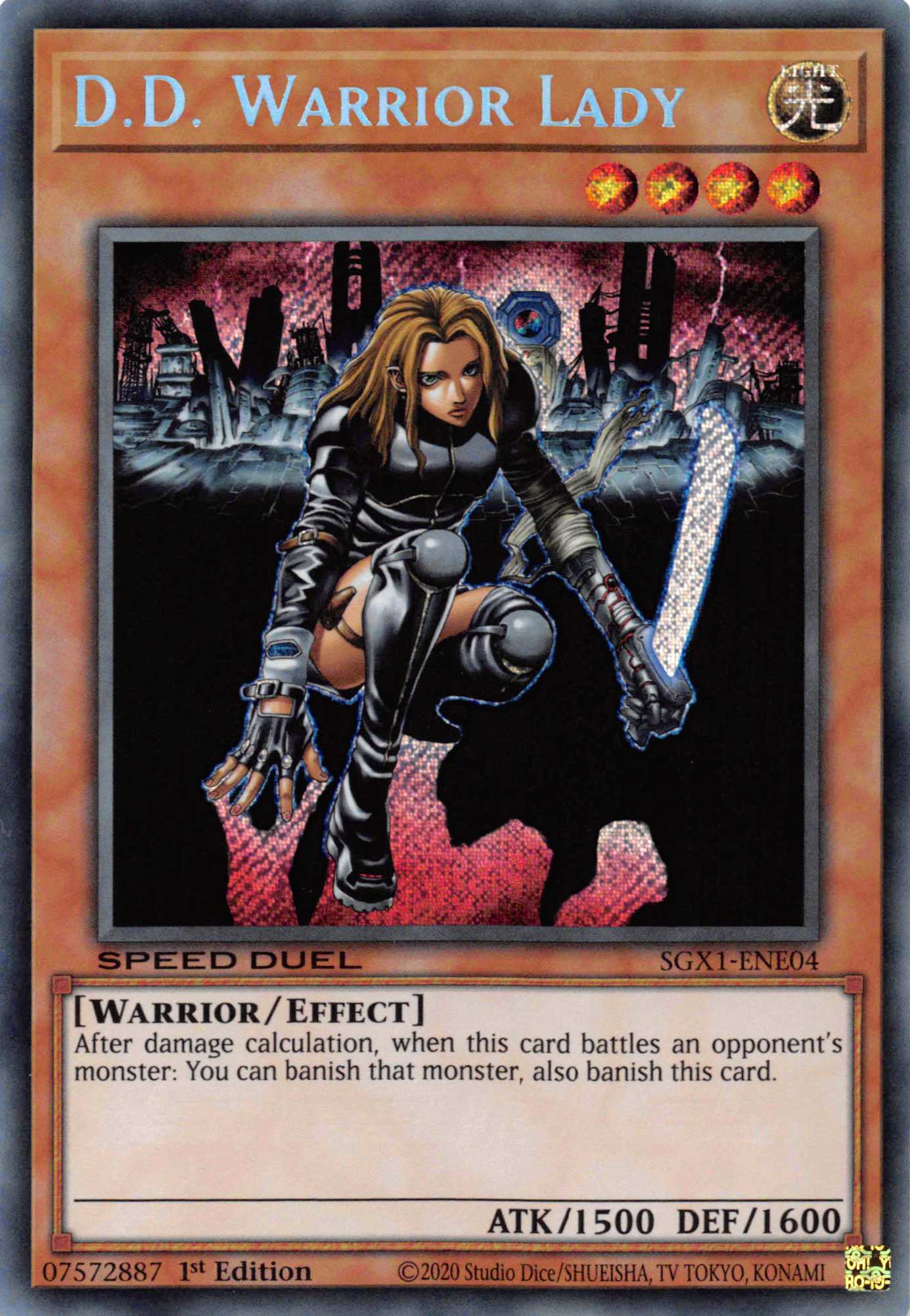 D.D. Warrior Lady [SGX1-ENE04] Secret Rare | Tables and Towers