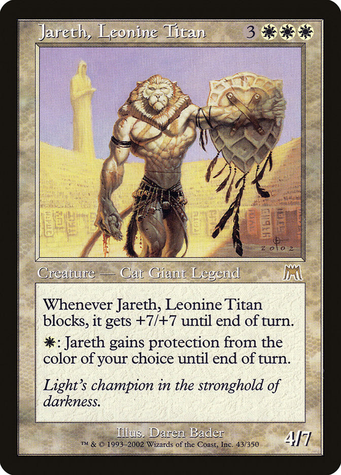 Jareth, Leonine Titan [Onslaught] | Tables and Towers