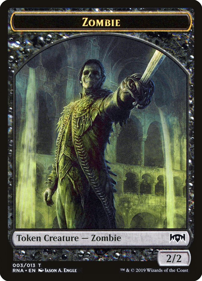 Zombie Token [Ravnica Allegiance Tokens] | Tables and Towers