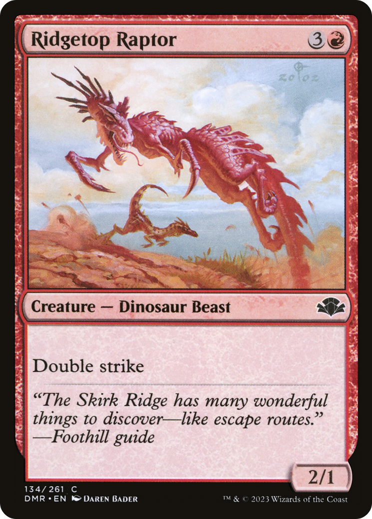 Ridgetop Raptor [Dominaria Remastered] | Tables and Towers