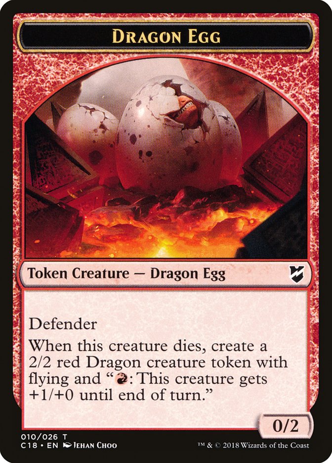 Dragon Egg Token [Commander 2018 Tokens] | Tables and Towers