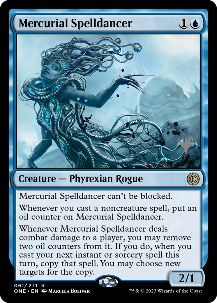 Mercurial Spelldancer (Promo Pack) [Phyrexia: All Will Be One Promos] | Tables and Towers