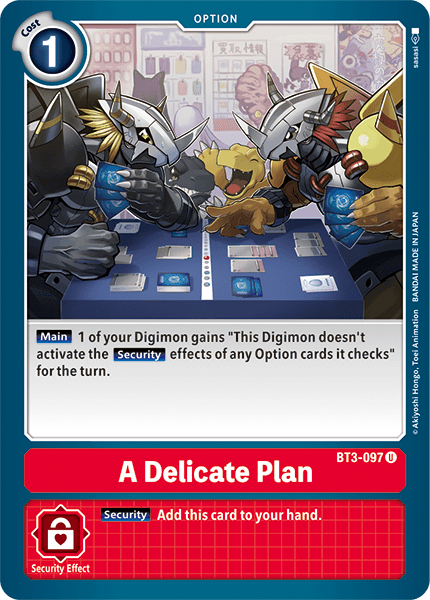 A Delicate Plan [BT3-097] [Release Special Booster Ver.1.5] | Tables and Towers