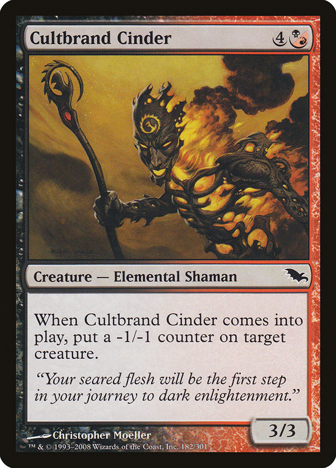 Cultbrand Cinder [Shadowmoor] | Tables and Towers