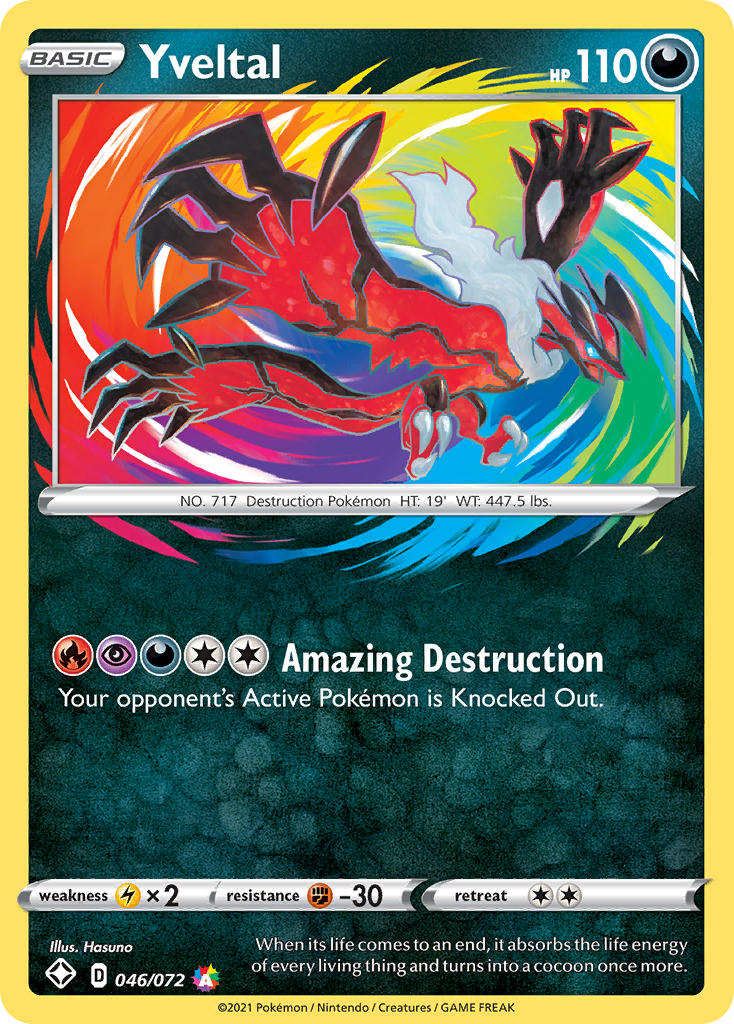 Yveltal (046/072) [Sword & Shield: Shining Fates] | Tables and Towers