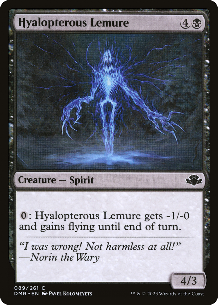 Hyalopterous Lemure [Dominaria Remastered] | Tables and Towers