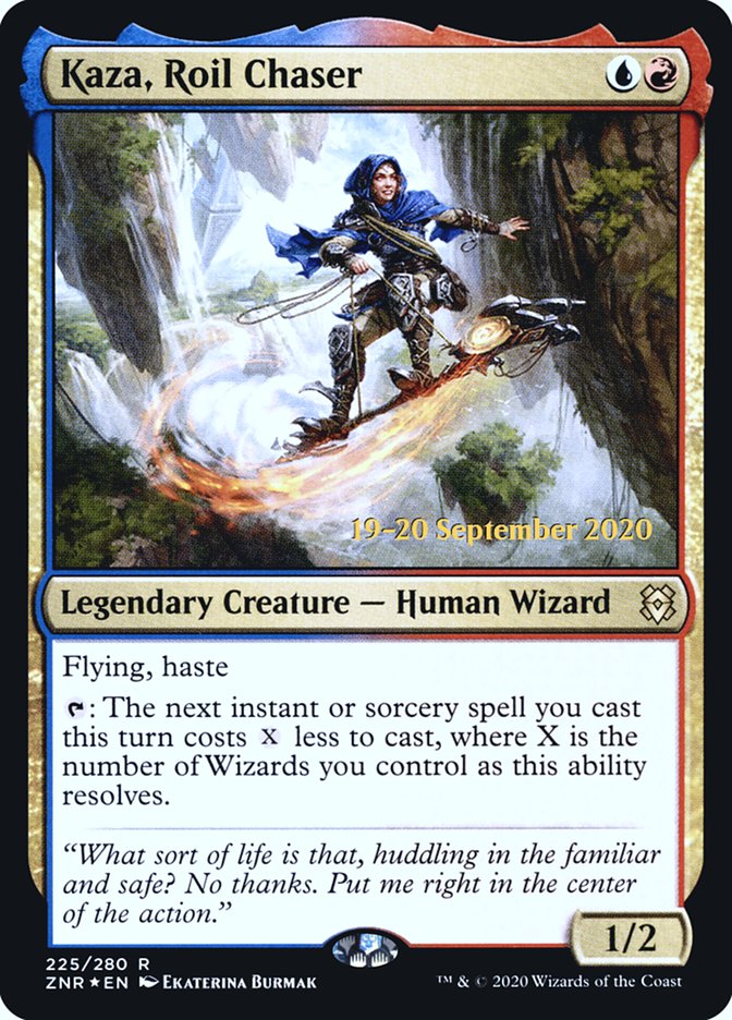 Kaza, Roil Chaser [Zendikar Rising Prerelease Promos] | Tables and Towers