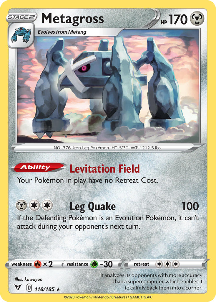 Metagross (118/185) [Sword & Shield: Vivid Voltage] | Tables and Towers