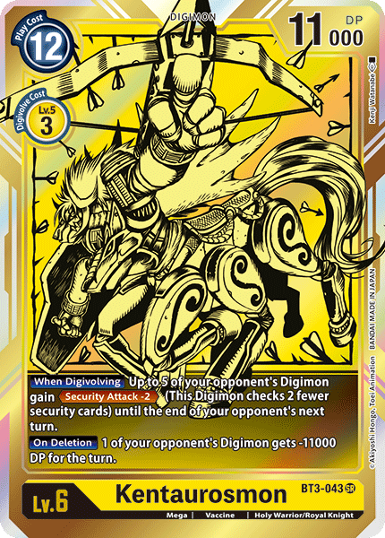 Kentaurosmon [BT3-043] (Alternate Art) [Release Special Booster Ver.1.0] | Tables and Towers