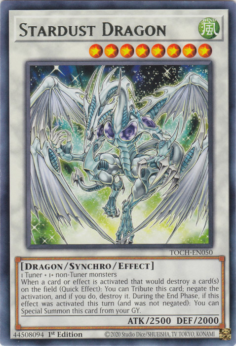 Stardust Dragon [TOCH-EN050] Rare | Tables and Towers