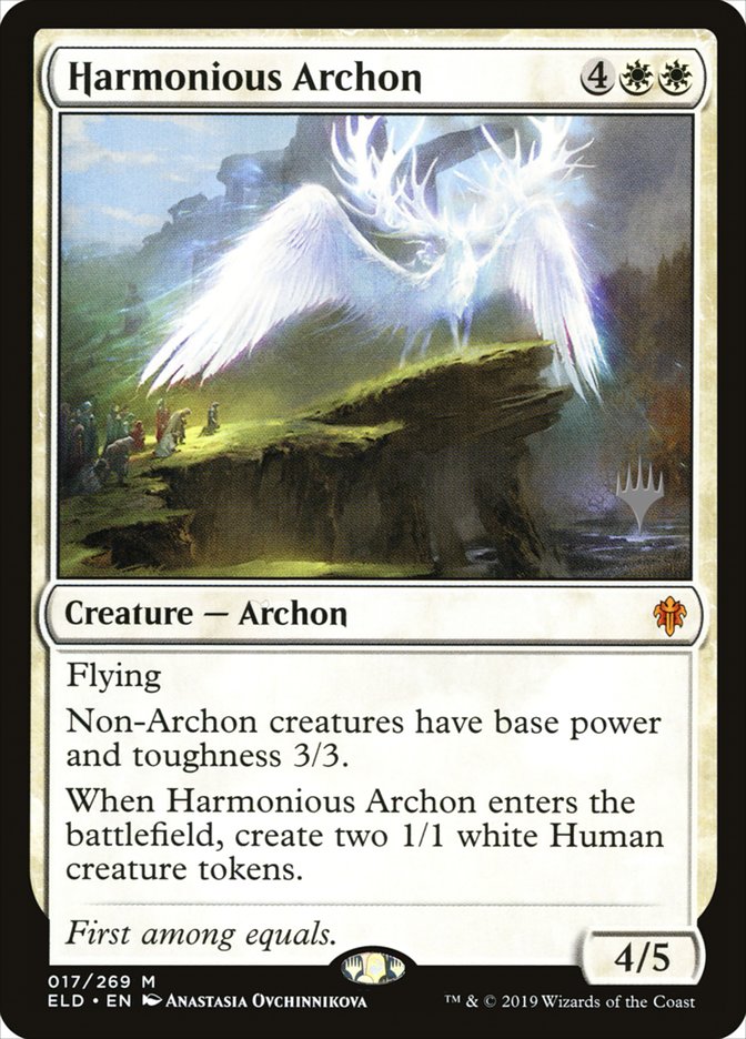 Harmonious Archon (Promo Pack) [Throne of Eldraine Promos] | Tables and Towers