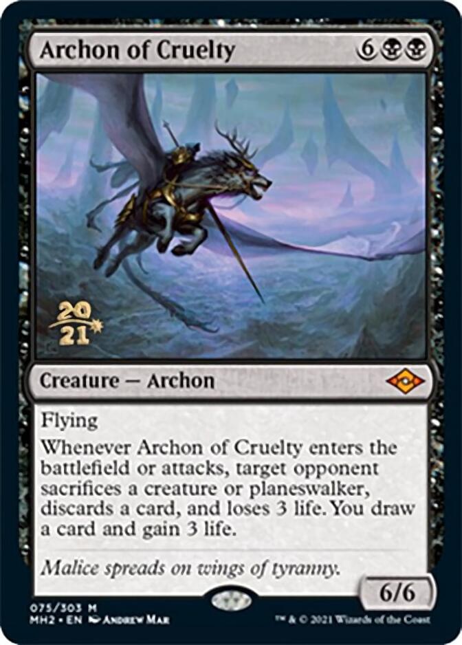 Archon of Cruelty [Modern Horizons 2 Prerelease Promos] | Tables and Towers