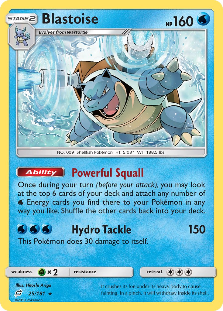 Blastoise (25/181) (Theme Deck Exclusive) [Sun & Moon: Team Up] | Tables and Towers