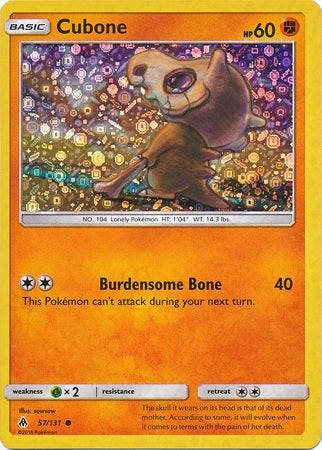 Cubone (57/131) (General Mills Promo) [Sun & Moon: Forbidden Light] | Tables and Towers