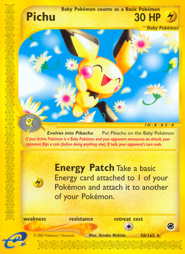 Pichu (58/165) [Expedition: Base Set] | Tables and Towers