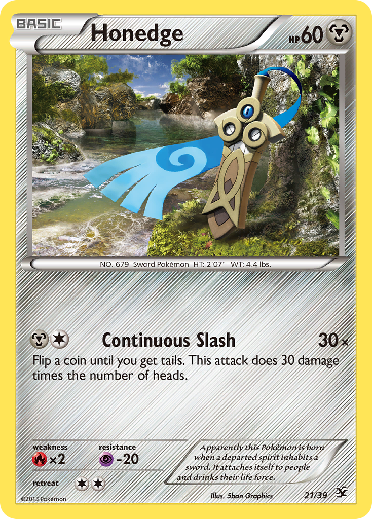 Honedge (21/39) [XY: Kalos Starter Set] | Tables and Towers