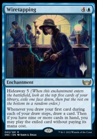 Wiretapping (Promo Pack) [Streets of New Capenna Promos] | Tables and Towers