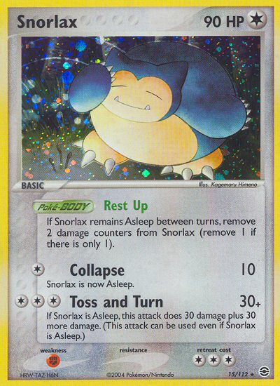 Snorlax (15/112) [EX: FireRed & LeafGreen] | Tables and Towers