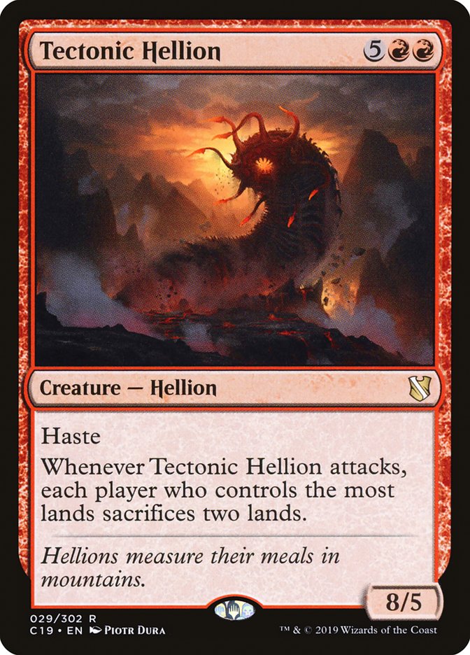 Tectonic Hellion [Commander 2019] | Tables and Towers