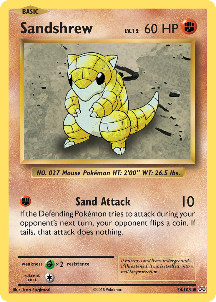 Sandshrew (54/108) [XY: Evolutions] | Tables and Towers