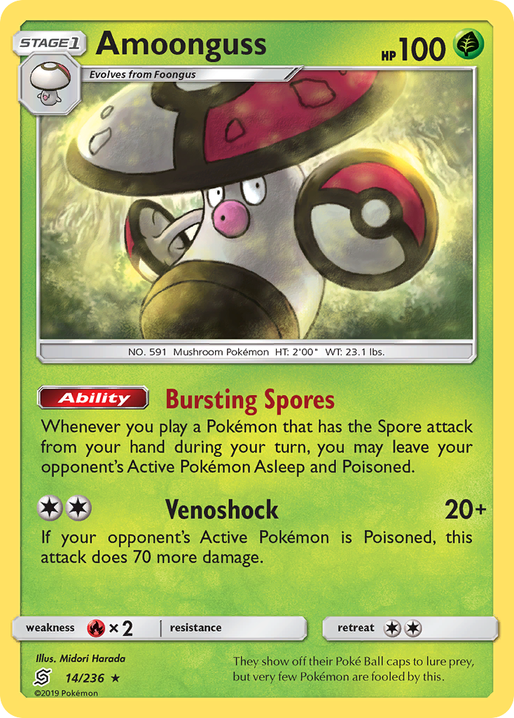 Amoonguss (14/236) [Sun & Moon: Unified Minds] | Tables and Towers