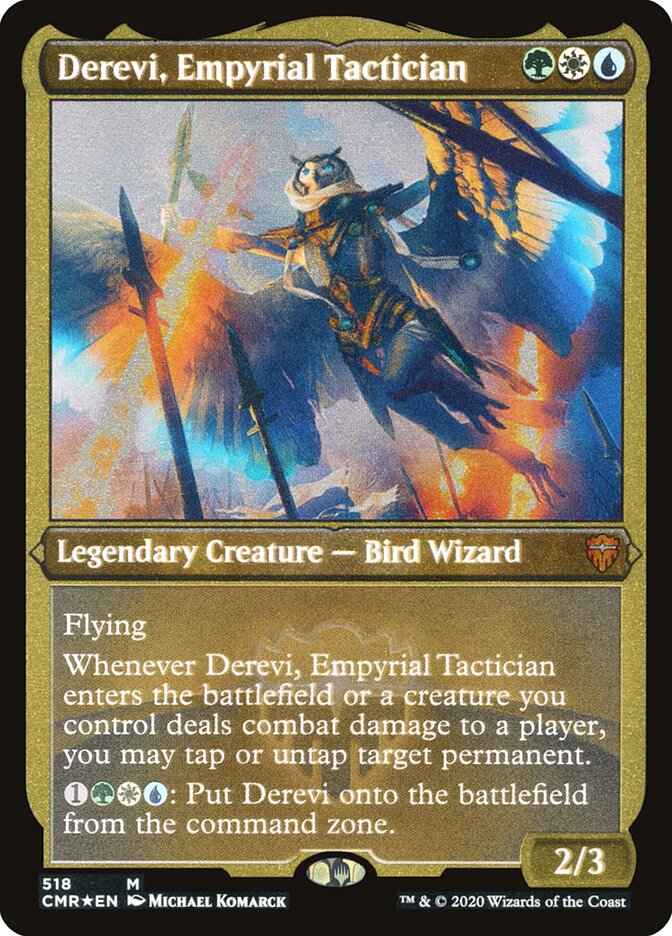 Derevi, Empyrial Tactician (Etched) [Commander Legends] | Tables and Towers