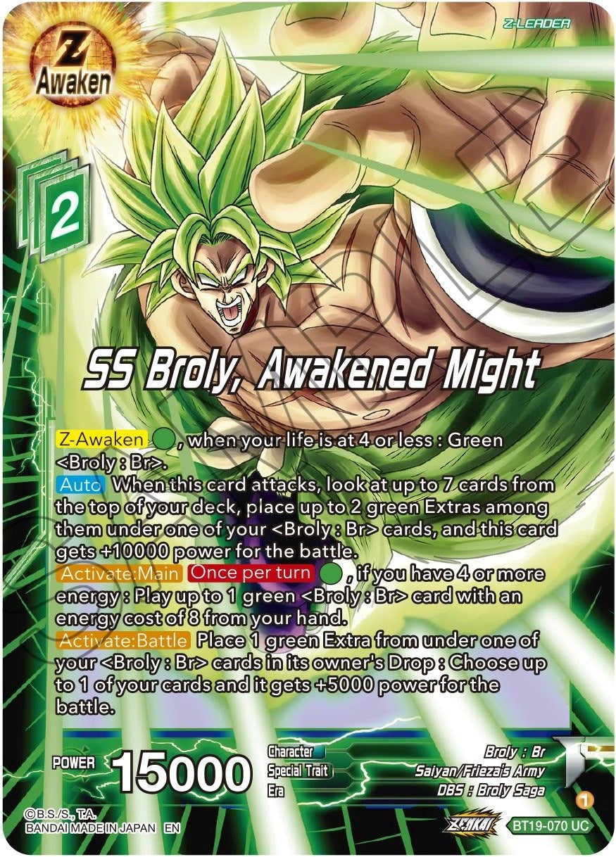 SS Broly, Awakened Might (BT19-070) [Fighter's Ambition] | Tables and Towers