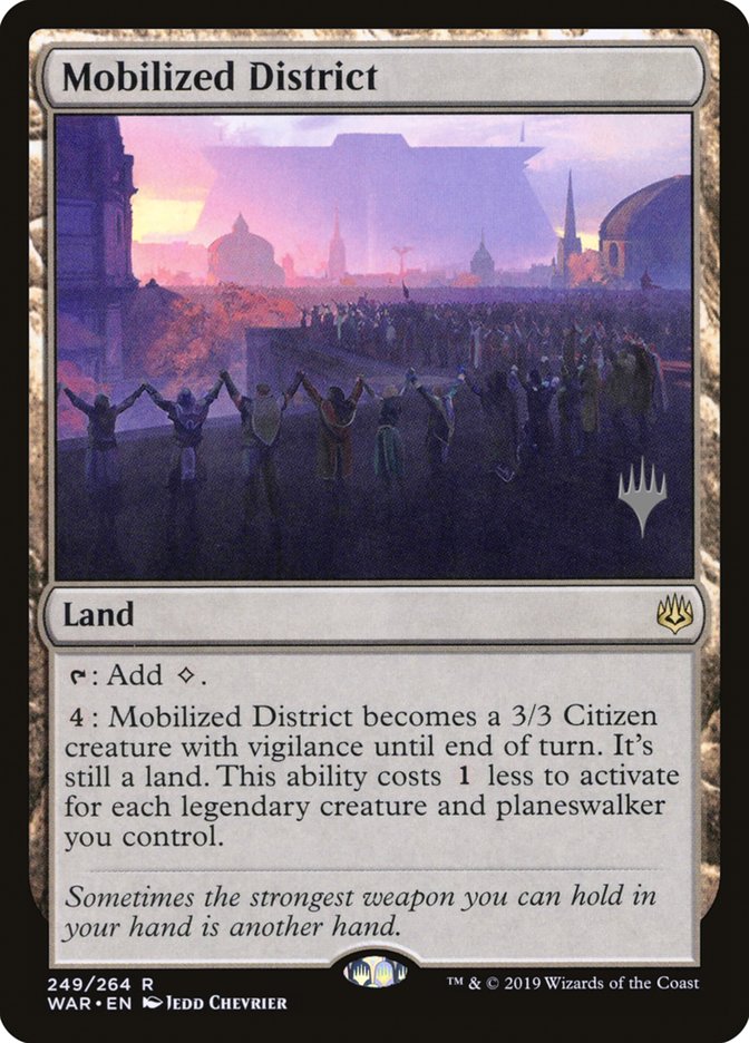 Mobilized District (Promo Pack) [War of the Spark Promos] | Tables and Towers