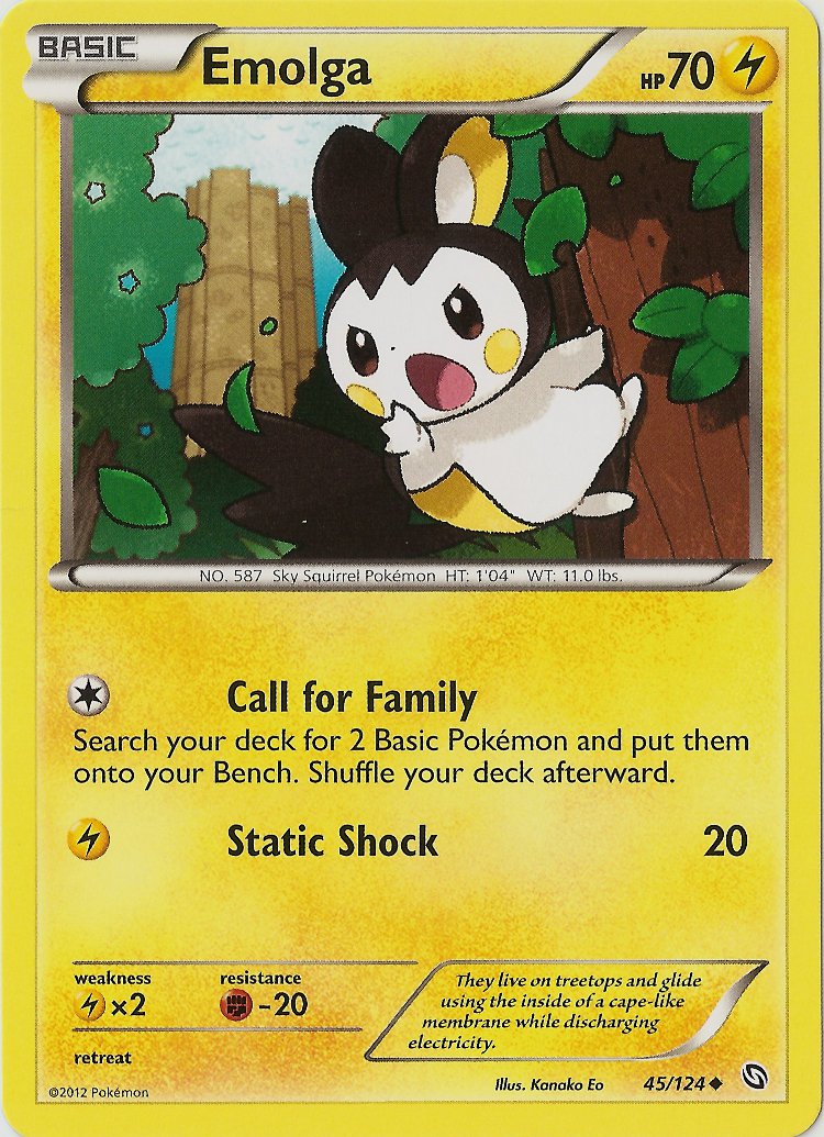 Emolga (45/124) [Black & White: Dragons Exalted] | Tables and Towers