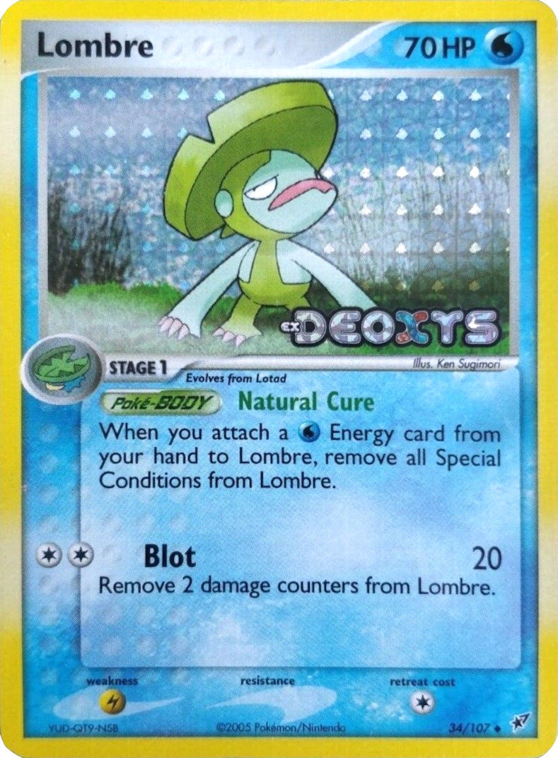 Lombre (34/107) (Stamped) [EX: Deoxys] | Tables and Towers