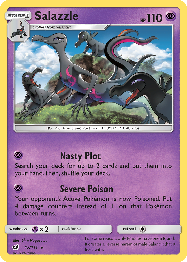 Salazzle (47/111) [Sun & Moon: Crimson Invasion] | Tables and Towers