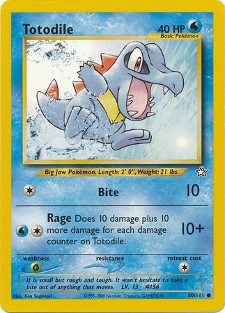 Totodile (80/111) [Neo Genesis Unlimited] | Tables and Towers