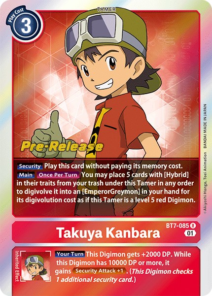 Takuya Kanbara [BT7-085] [Next Adventure Pre-Release Cards] | Tables and Towers