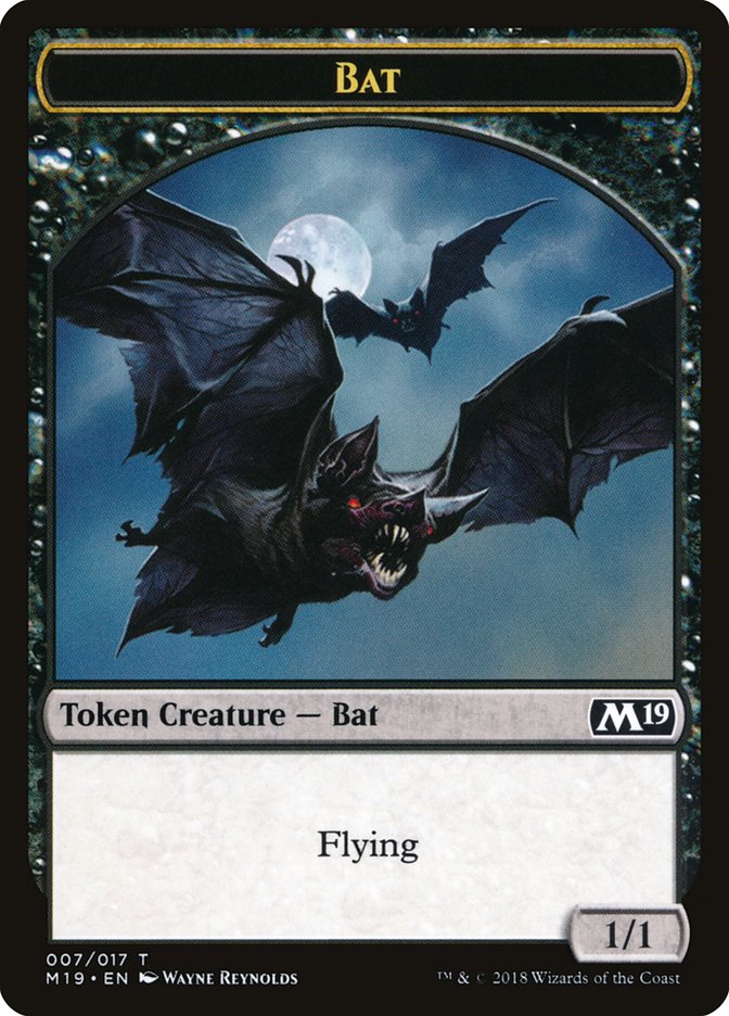 Bat Token [Core Set 2019 Tokens] | Tables and Towers