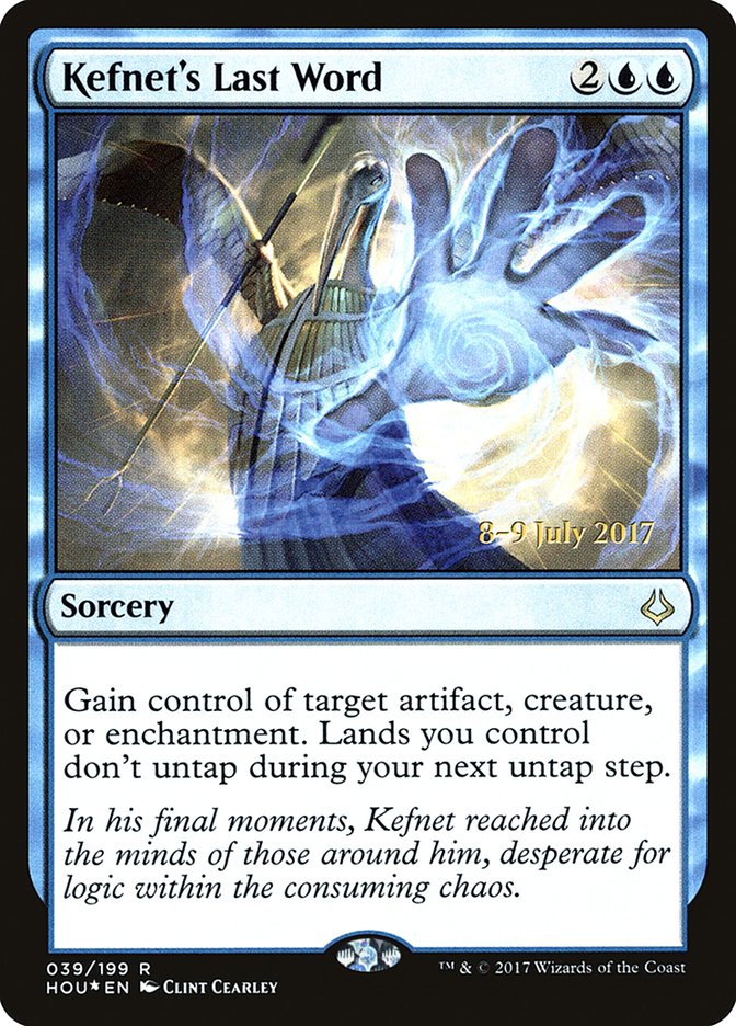 Kefnet's Last Word [Hour of Devastation Prerelease Promos] | Tables and Towers