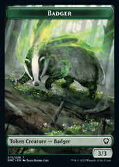 Bird (002) // Badger Double-Sided Token [Dominaria United Tokens] | Tables and Towers