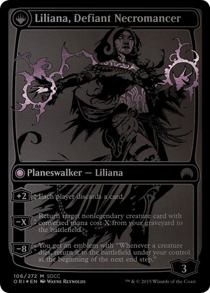 Liliana, Heretical Healer // Liliana, Defiant Necromancer [San Diego Comic-Con 2015] | Tables and Towers