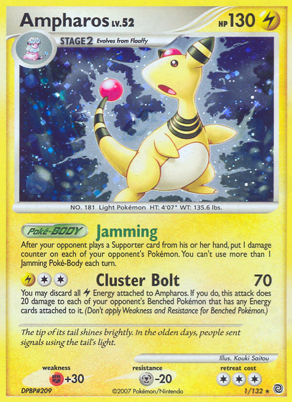 Ampharos (1/132) [Diamond & Pearl: Secret Wonders] | Tables and Towers