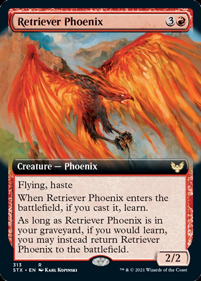 Retriever Phoenix (Extended Art) [Strixhaven: School of Mages] | Tables and Towers