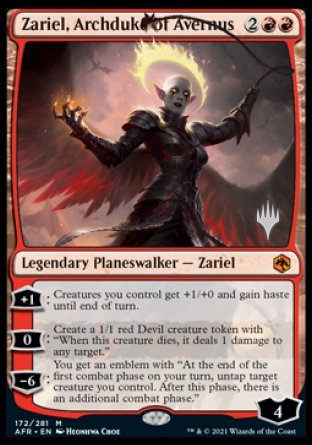 Zariel, Archduke of Avernus (Promo Pack) [Dungeons & Dragons: Adventures in the Forgotten Realms Promos] | Tables and Towers