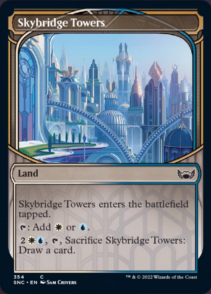 Skybridge Towers (Showcase Skyscraper) [Streets of New Capenna] | Tables and Towers