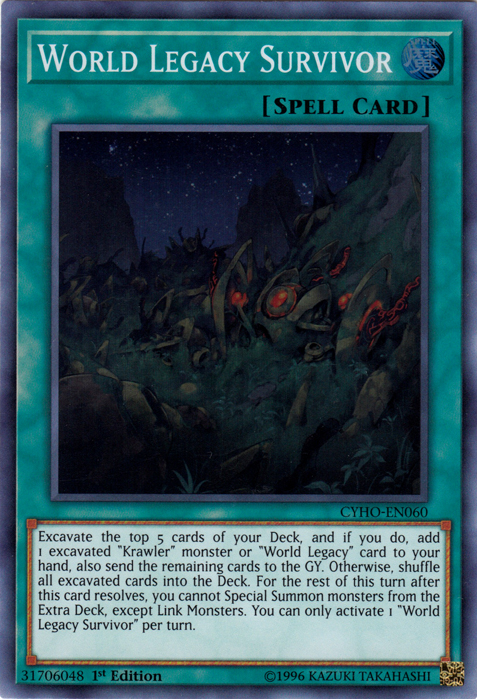 World Legacy Survivor [CYHO-EN060] Super Rare | Tables and Towers